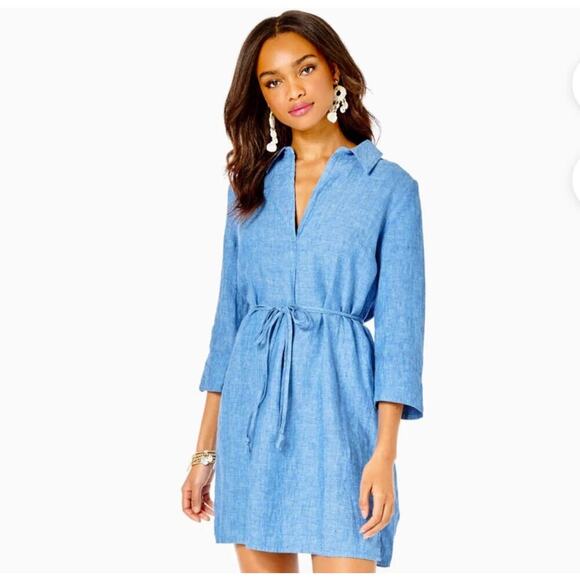 Lilly Pulitzer Pilar Linen Tunic Dress - Picture 7 of 7